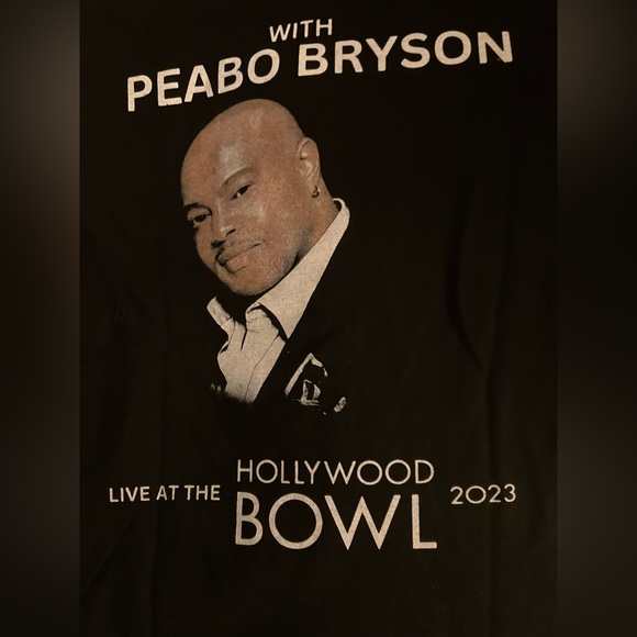 Gladys Knight & Peabo Bryson LIVE at the Hollywood Bowl 2023 Tshirt Mens M NEW - Picture 4 of 4